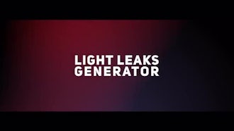Light Leaks Generator: After Effects Templates