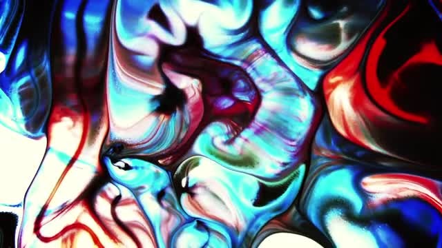 The Colorful Ink Paint Blast Turbulence 7: Stock Video