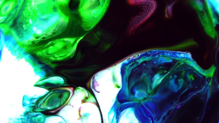 Colorful Ink Paint Blast Turbulence 17: Stock Video