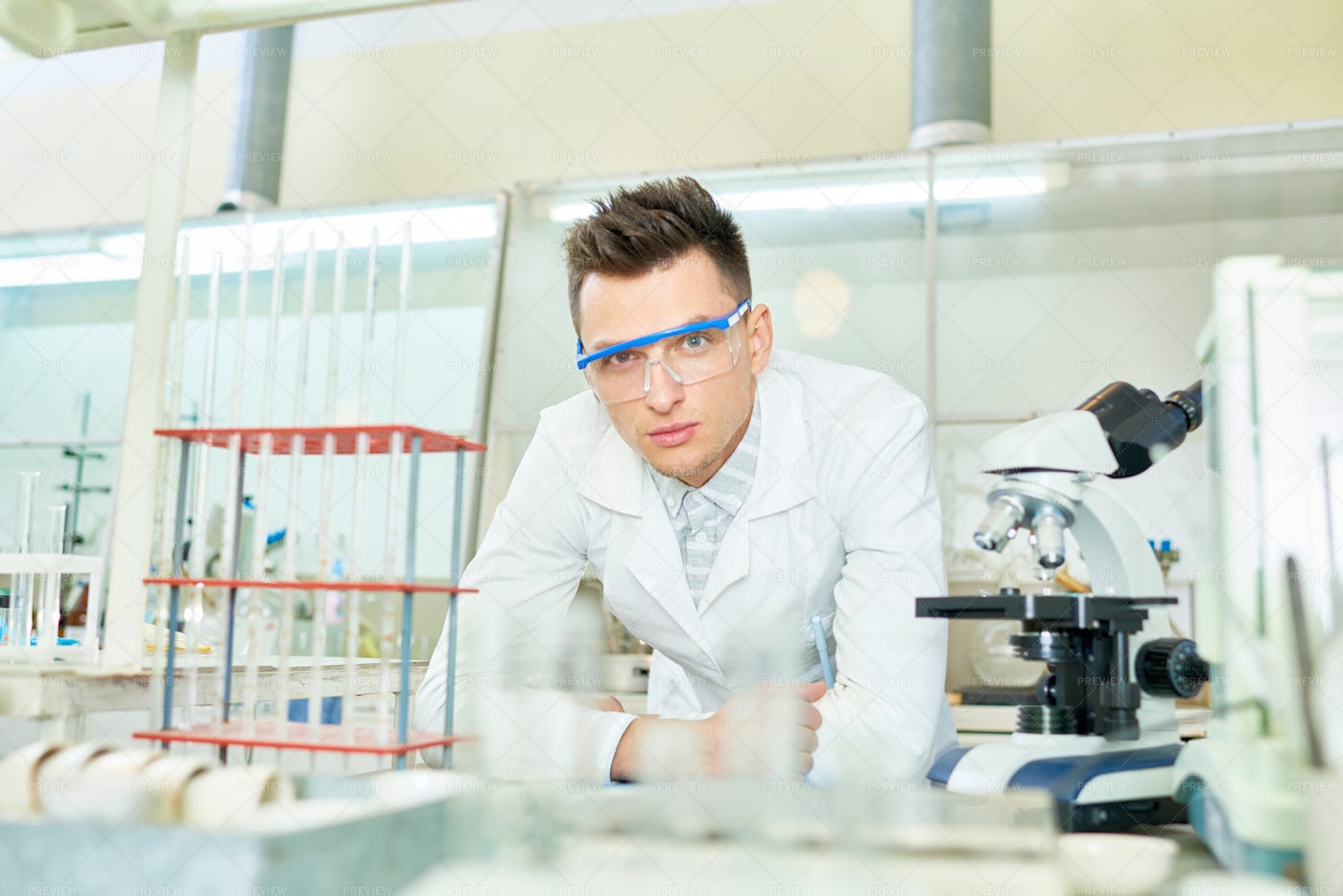 Portrait Of Handsome Medical...: Stock Photos