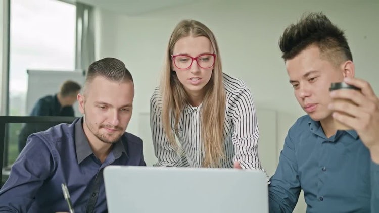 People In Modern Startup Office: Stock Video