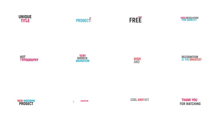 Christmas Kinetic Typography: After Effects Templates