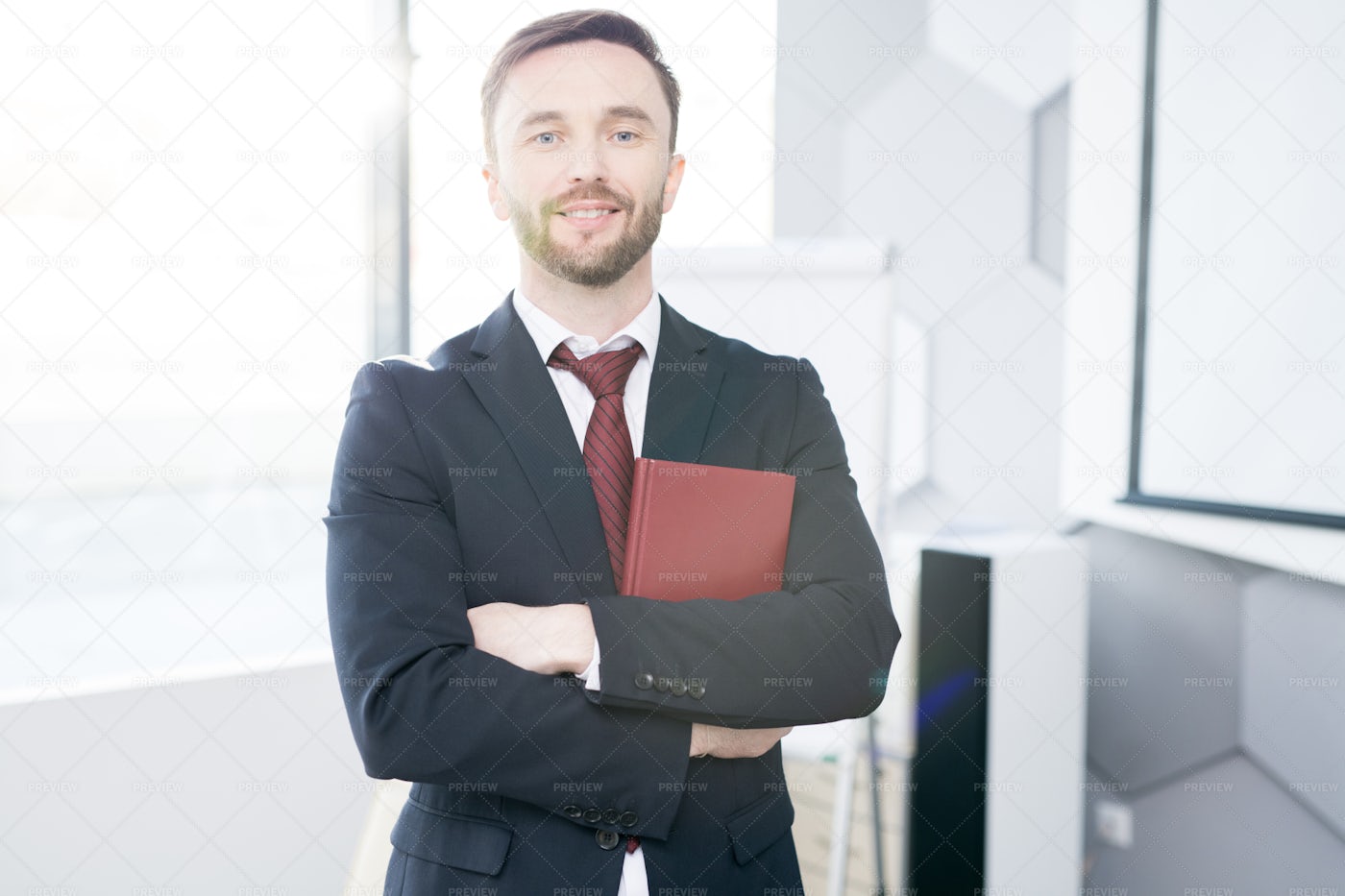 Successful Businessman Posing In...: Stock Photos