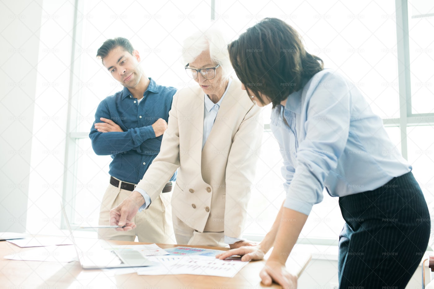 Confident Senior Businesswoman...: Stock Photos
