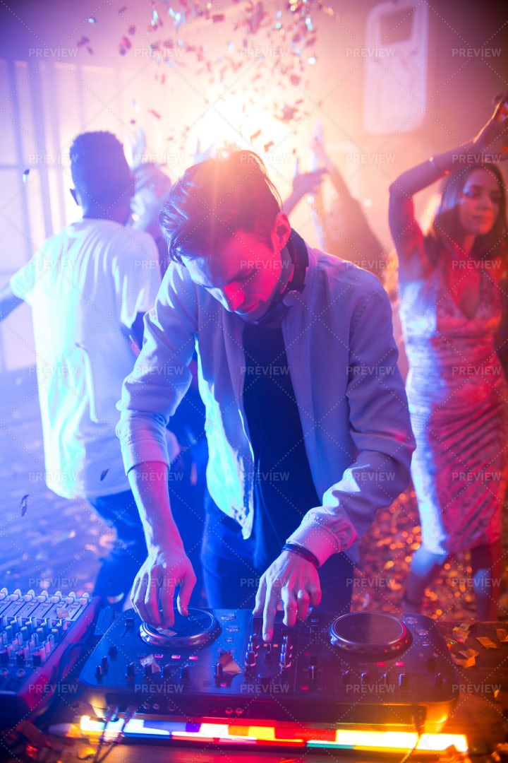 Hang-out At Modern Night Club: Stock Photos