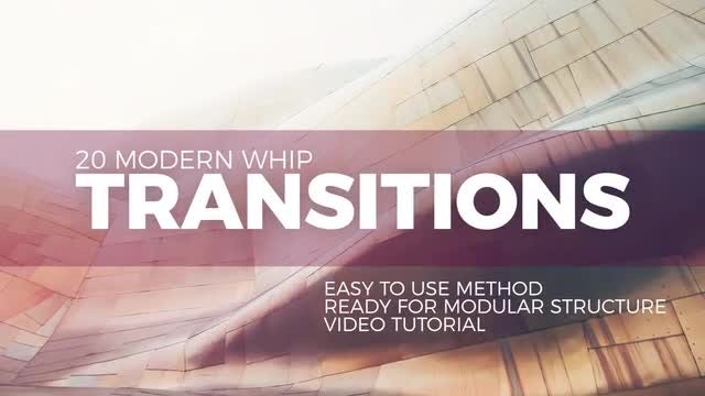 Modern Whip Transitions: Premiere Pro Templates