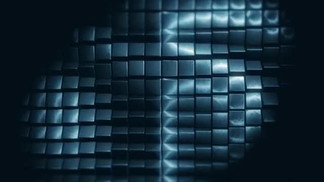 Dark Metal Squares Background: Stock Motion Graphics