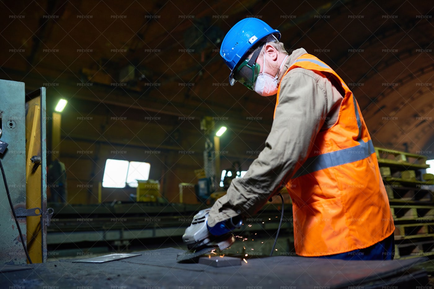 Highly Professional Worker Using...: Stock Photos