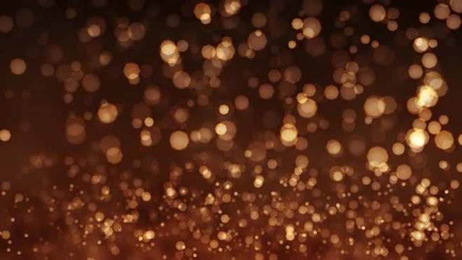 Golden background of Bokeh animation - Stock Motion  