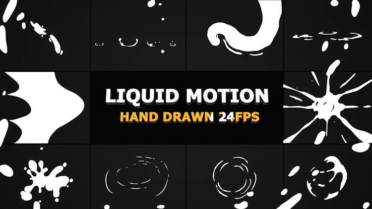 Liquid Motion Elements And Transitions: Stock Motion Graphics
