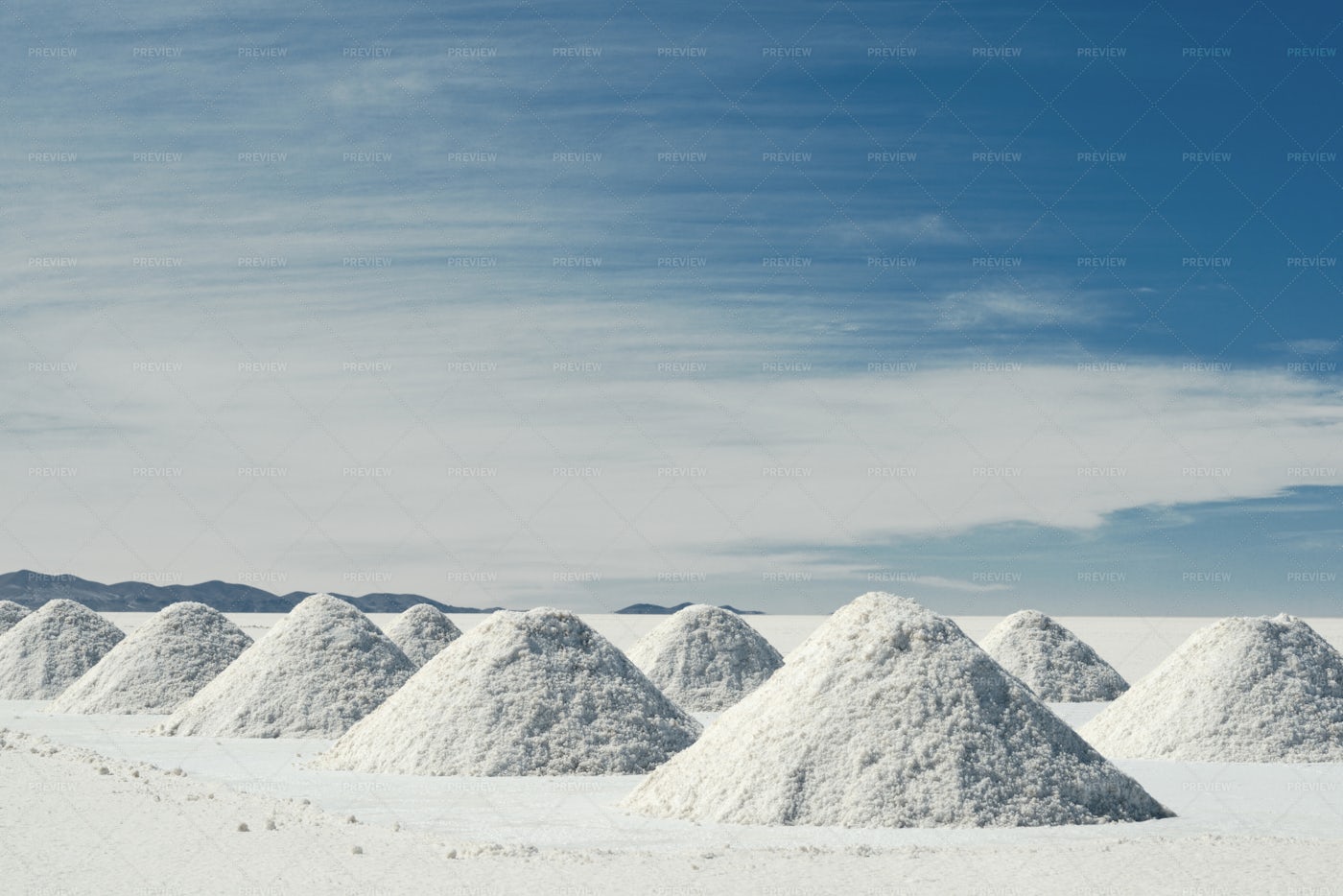 Salt Piles: Stock Photos