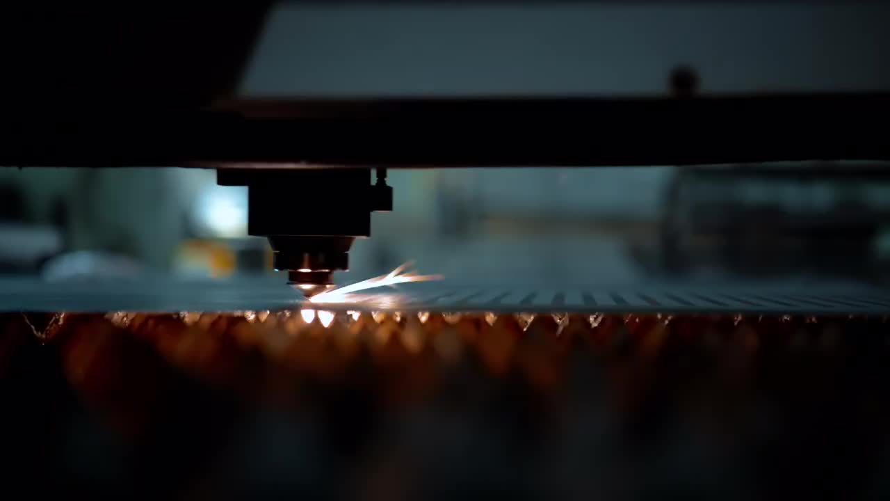 Laser Cutting Metal - Stock Video | Motion Array