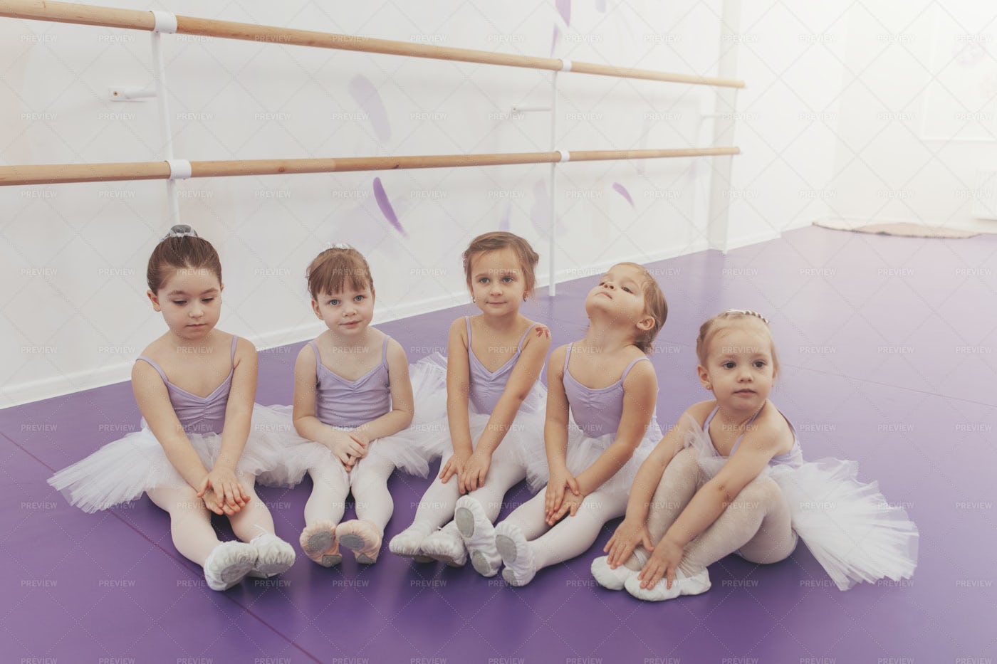 A Young Ballerina Class: Stock Photos
