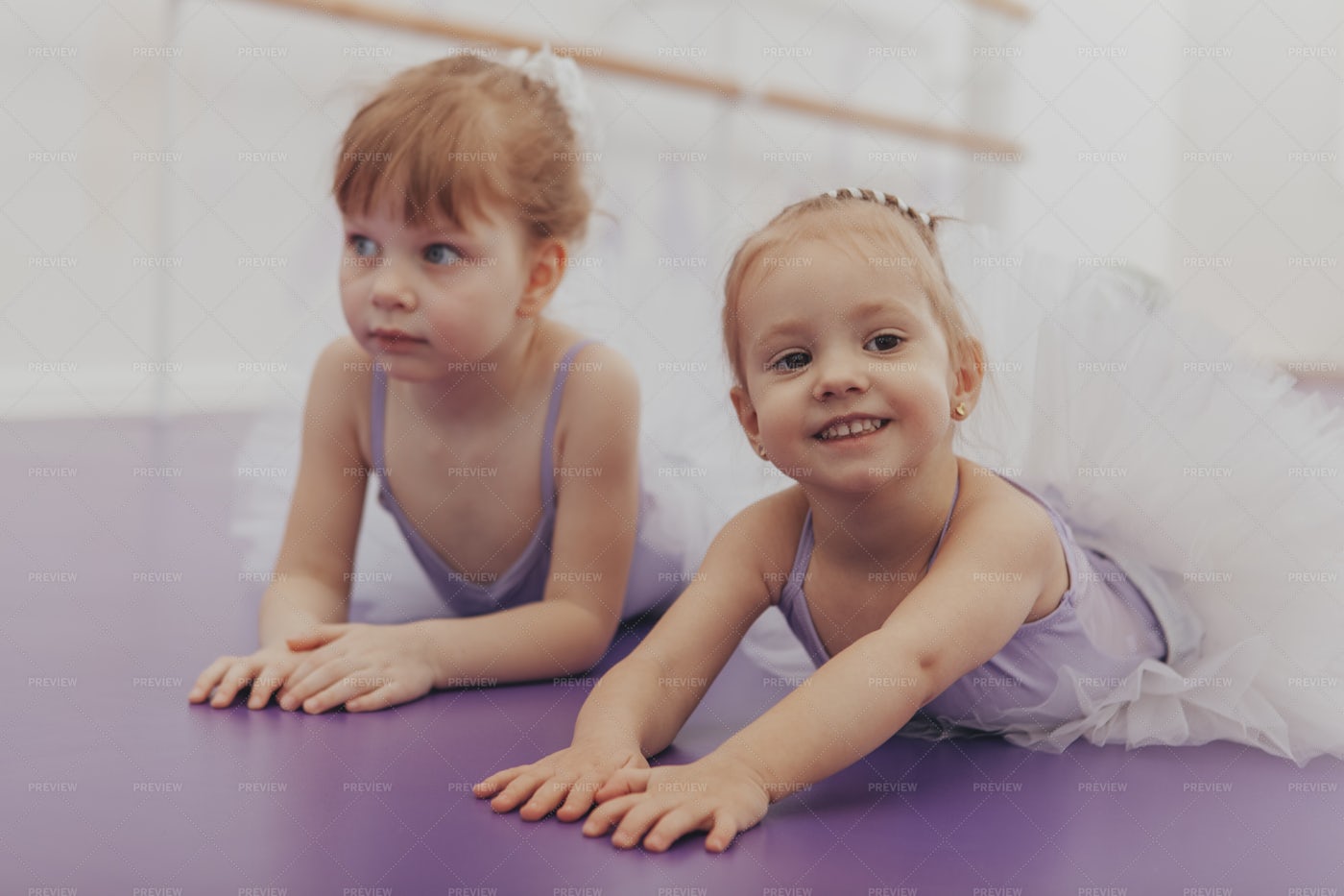 Two Young Ballerinas: Stock Photos