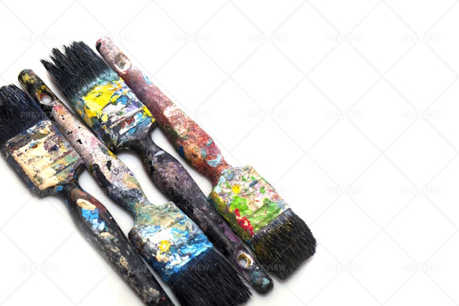 Brushes And Painting Equipment - Stock Photos