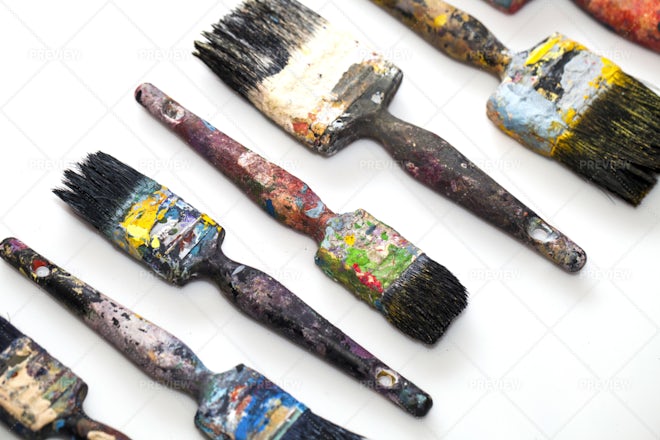 Brushes And Painting Equipment - Stock Photos