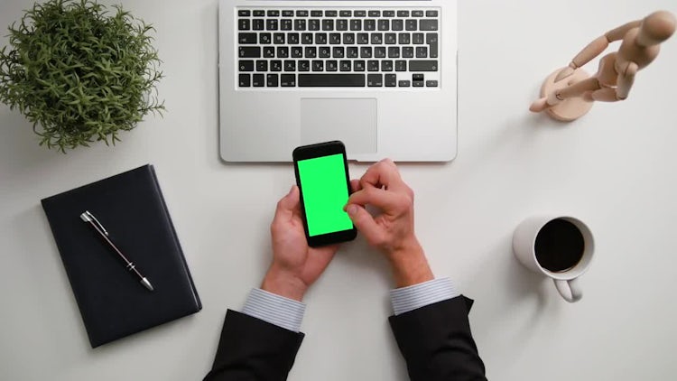 Man's Hands Holding A Phone: Stock Video
