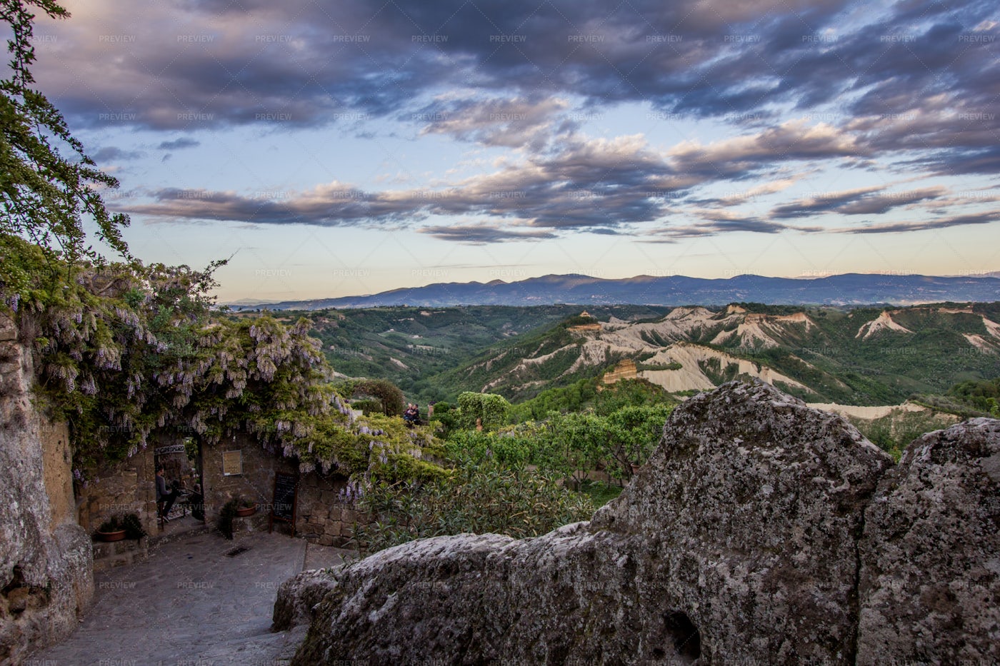 Views From Civita Di Bagnoregio: Stock Photos