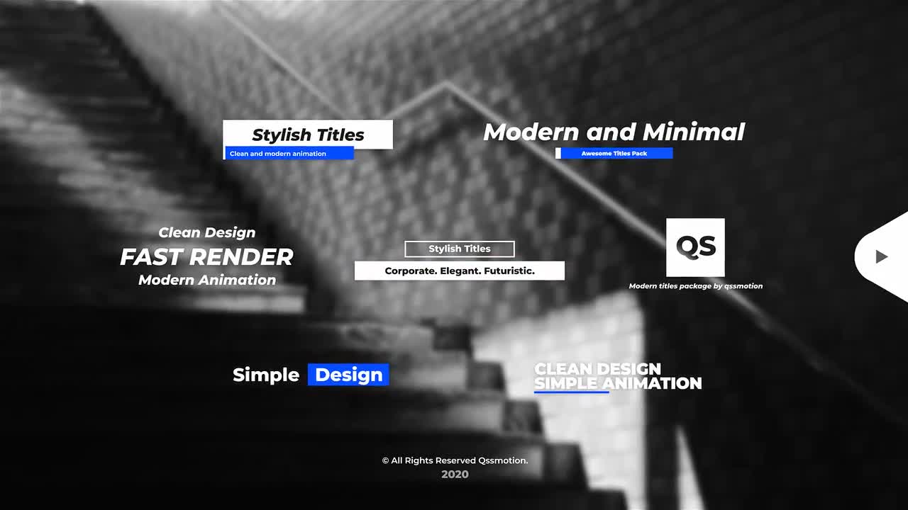 Stylish Titles Pack After Effects Templates Motion Array