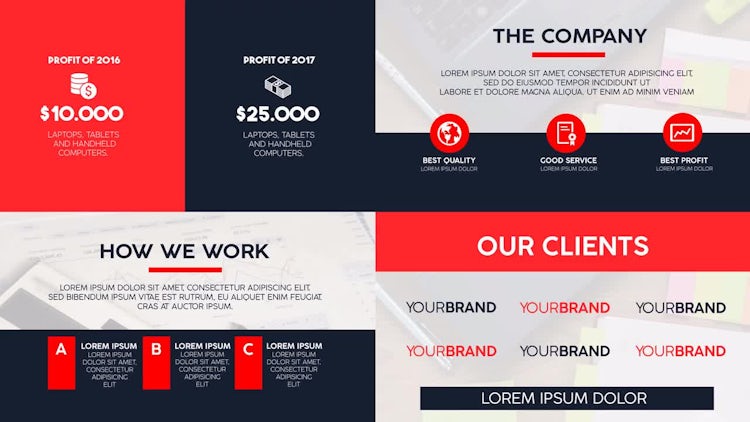 Corporate Slideshow: After Effects Templates