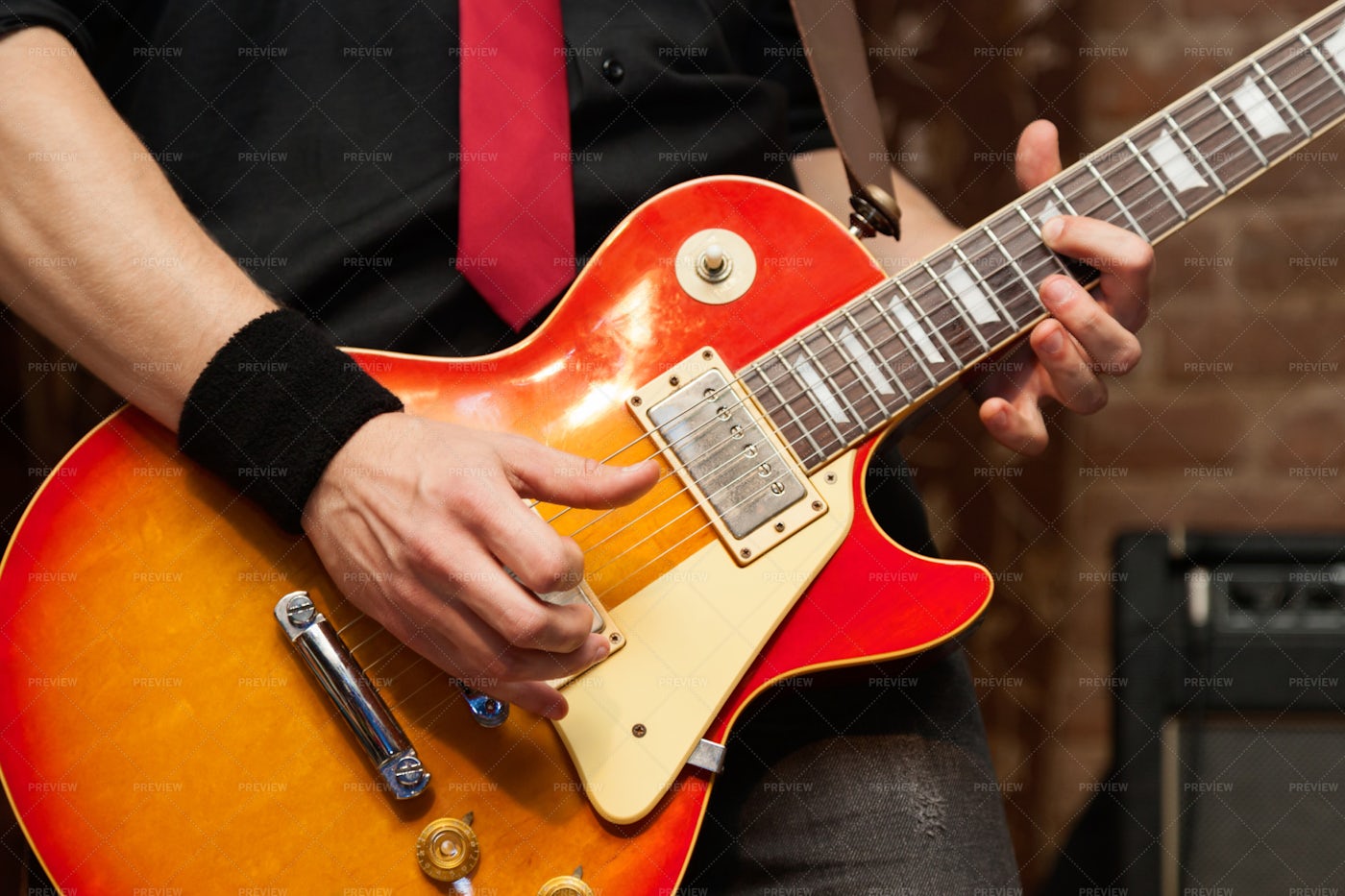 Electric Guitar Close Up Stock Photos Motion Array