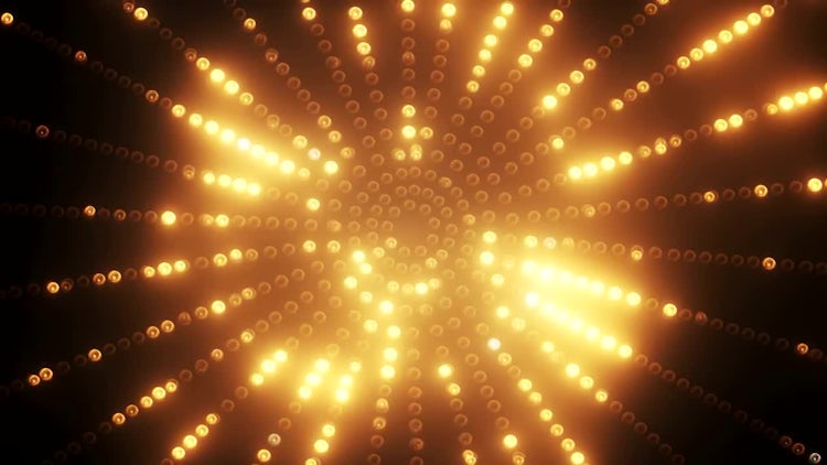 Gold Circle LED: Stock Motion Graphics