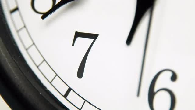 White Wall Clock: Stock Video