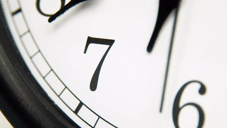 White Wall Clock: Stock Video