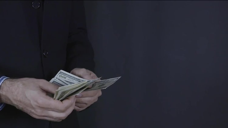Counting Dollars: Stock Video