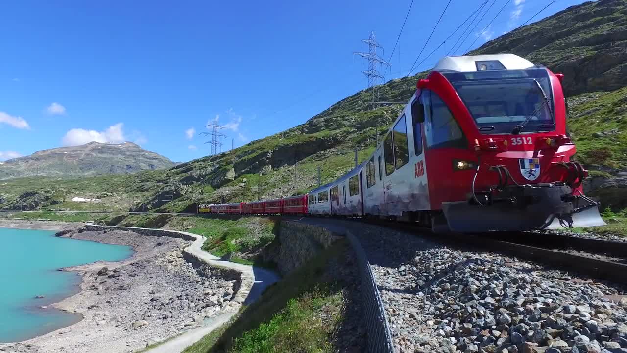 Bernina Express, Unesco World Heritage - Stock Video | Motion Array
