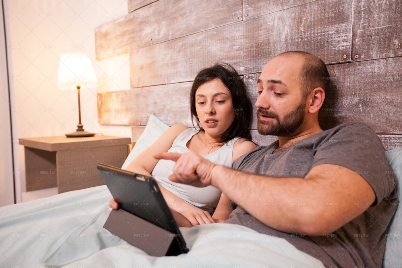 Surfing The Internet On A Tablet: Stock Photos