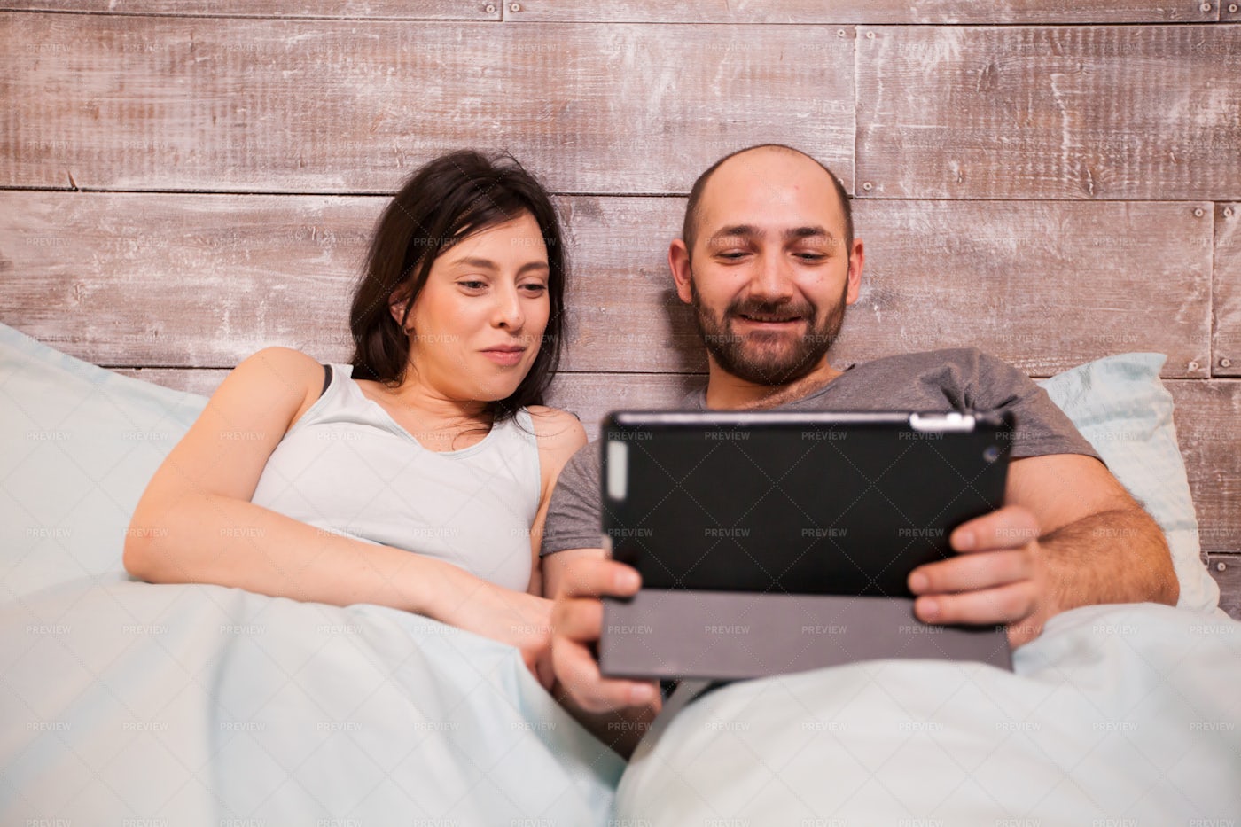 Watching A Show On Tablet: Stock Photos