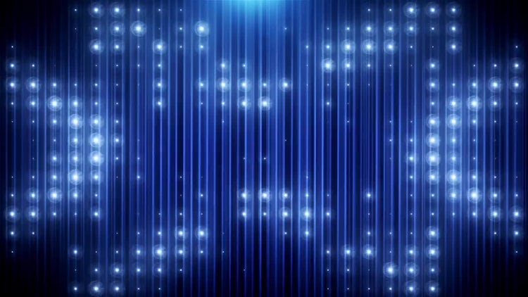 Blue Glitter Led Loop: Stock Motion Graphics