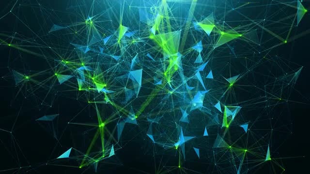 Green-blue Abstract Background: Stock Motion Graphics