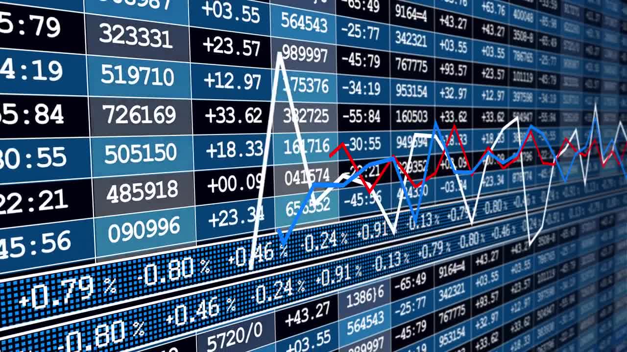 Stock Market Data Board Stock Motion Graphics Motion Array
