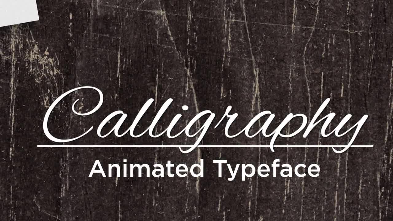 after effects calligraphy title free download