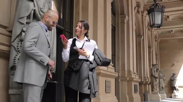 Business Man And Woman: Stock Video