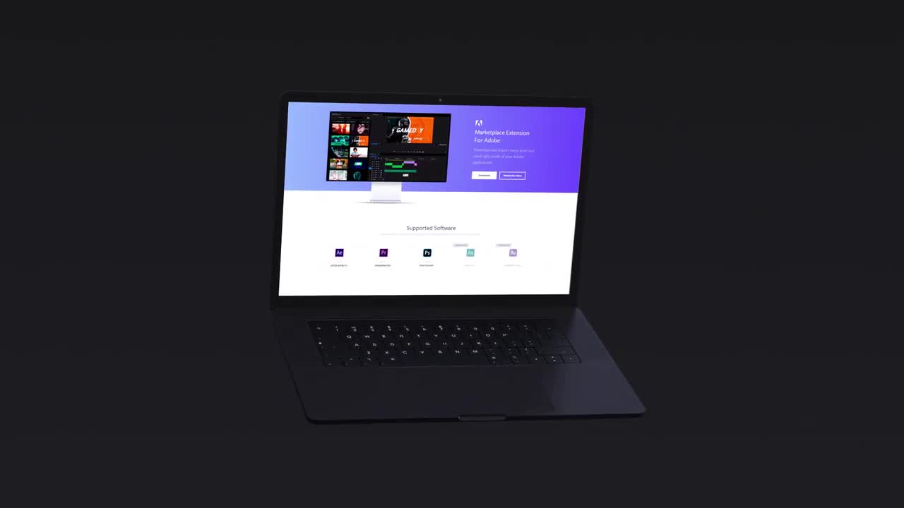 Download Animated Laptop Mockup After Effects Templates Motion Array