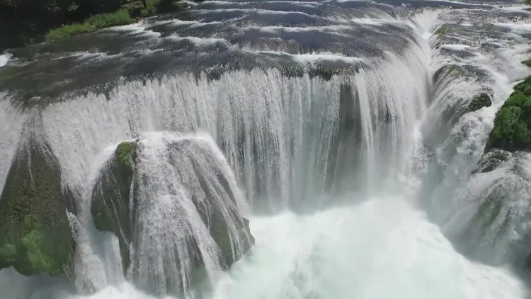 Waterfall Aerial: Stock Video