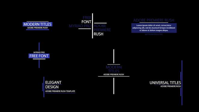 Adobe Premiere Rush Templates Motion Array
