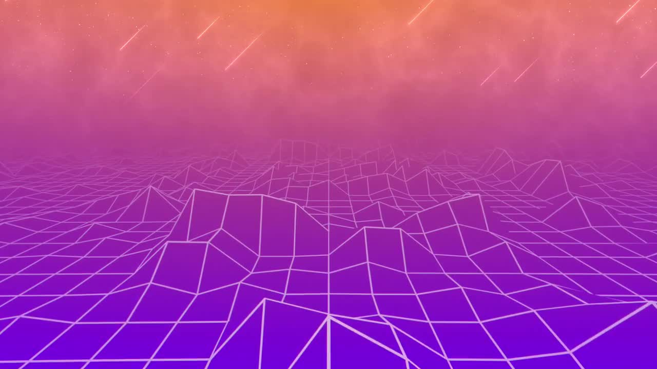 Futuristic Grid Background Loop - Stock Motion Graphics | Motion Array
