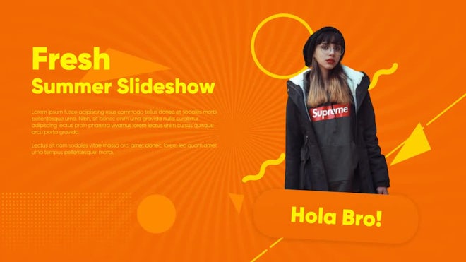 Fresh Summer Slideshow Freebies template preview