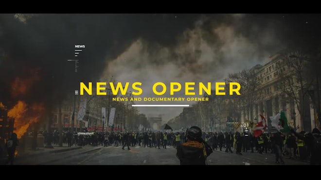 News And Documentary Opener Freebies template preview