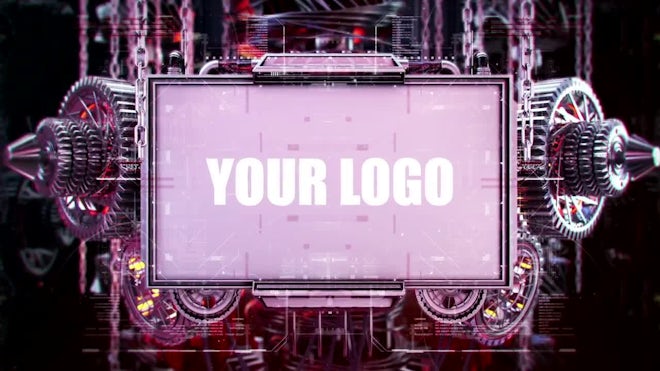 Mechanical Gear Screen Logo Freebies template preview