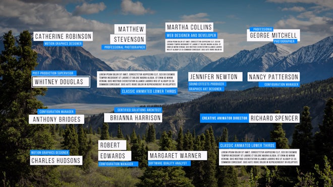 Classic Lower Thirds Freebies template preview