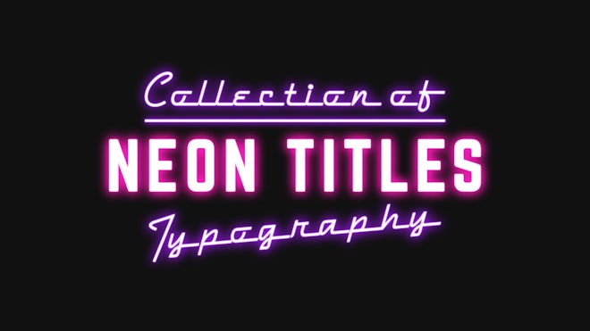 15 Neon Titles Freebies template preview