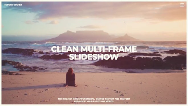 Clean Multi-frame Slideshow Freebies template preview