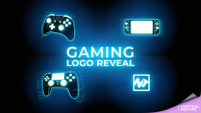 Gaming Logo Reveal Freebies template preview