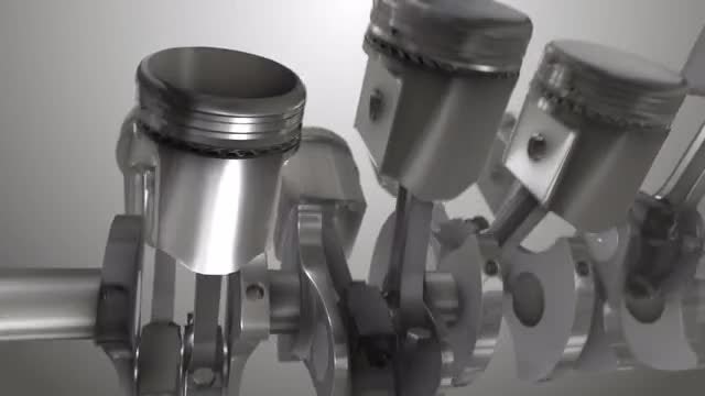 Close-up Piston Animation: Stock Motion Graphics