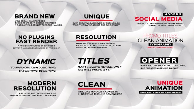 Social Media Titles Pack Freebies template preview